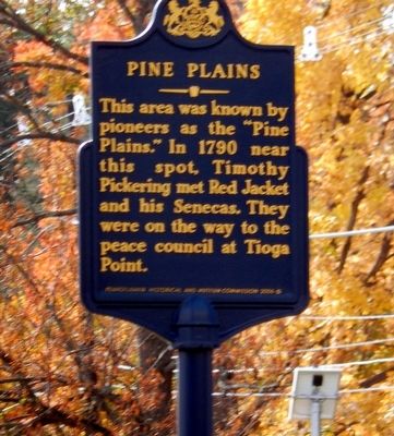 Pine Plains Marker. Click for full size. Pine Plains Marker image. Click for full size.
