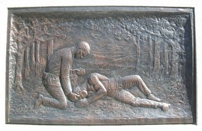 Civil War Memorial Bas Relief "Death" image. Click for full size.