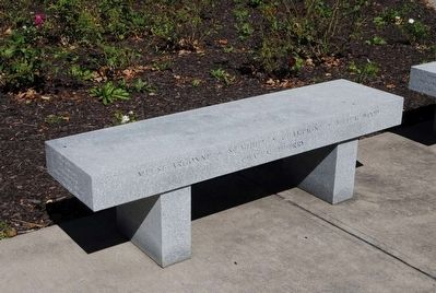 Chemung County World War I Monument Memorial Bench. Click for full size. Chemung County World War I Monument Memorial Bench image. Click for full size.