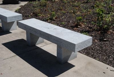 Chemung County World War I Monument Memorial Bench. Click for full size. Chemung County World War I Monument Memorial Bench image. Click for full size.