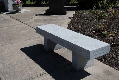 Chemung County World War I Monument Memorial Bench. Click for full size. Chemung County World War I Monument Memorial Bench image. Click for full size.