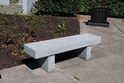 Chemung County World War I Monument Memorial Bench. Click for full size. Chemung County World War I Monument Memorial Bench image. Click for full size.