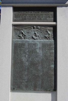 Chemung County World War I Monument image. Click for full size.