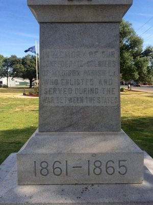 Madison Parish Confederate Monument Marker image. Click for full size.
