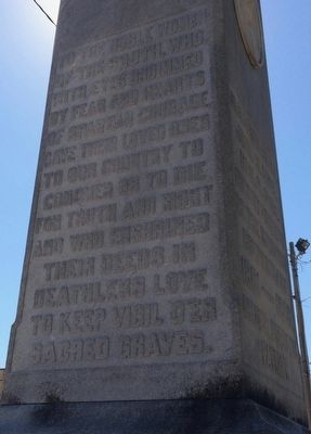 Grenada County Confederate Monument Marker (Side) image. Click for full size.