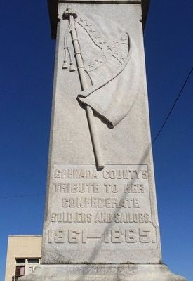 Grenada County Confederate Monument Marker (Side) image. Click for full size.