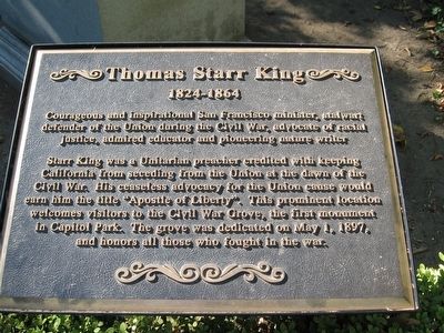 Thomas Starr King Marker image. Click for full size.