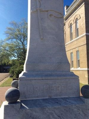 Tallahatchie County Confederate Monument Marker (Front). Click for full size. Tallahatchie County Confederate Monument Marker (Front) image. Click for full size.
