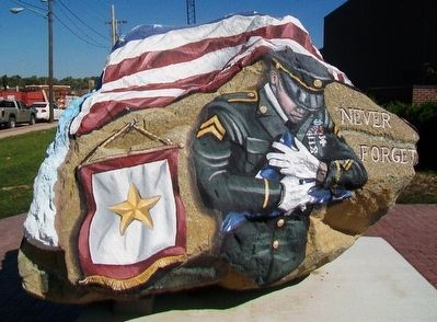 Ottumwa Freedom Rock Veterans Memorial image. Click for full size.