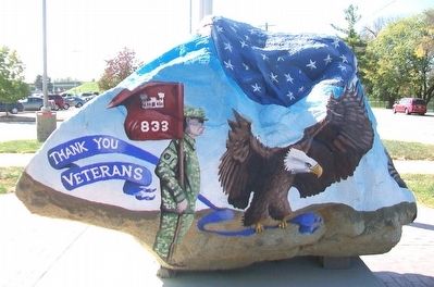Ottumwa Freedom Rock Veterans Memorial image. Click for full size.