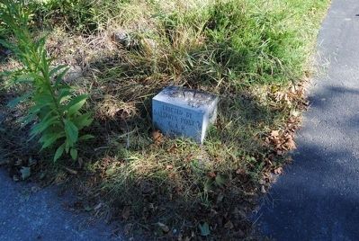 Stone Marker Showing Location of Camp image. Click for full size.