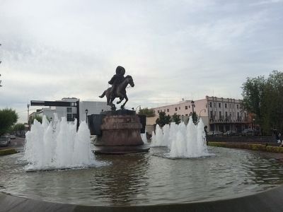 Ignacio Prez Statue and Fountain image. Click for full size.