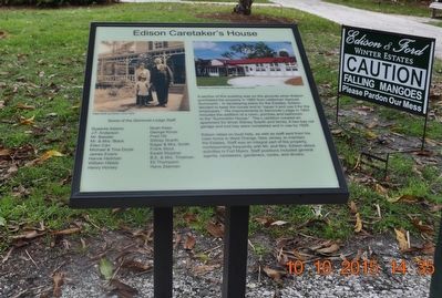 Edison Caretaker�s House Marker image. Click for full size.