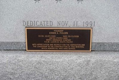 Veterans Memorial. Click for full size. Veterans Memorial image. Click for full size.