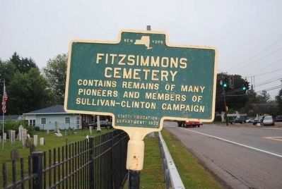 Fitzsimmons Cemetery Marker. Click for full size. Fitzsimmons Cemetery Marker image. Click for full size.