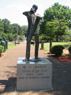 William Christopher Handy Statue in Wilson Park image. Click for full size.