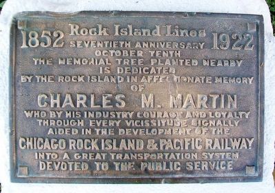Charles M. Martin Marker image. Click for full size.