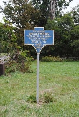 Line of Rude Breastworks Marker image. Click for full size.