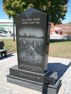 Veterans Memorial (back). Click for full size. Veterans Memorial (back) image. Click for full size.