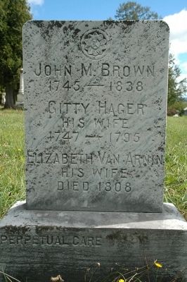 John M. Brown Gravestone, Carlisle Rural Cemetery image. Click for full size.
