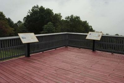 Fire on the Frontier - 1778 Marker (Right) image. Click for full size.