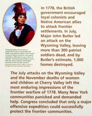 Fire on the Frontier - 1778 Marker image. Click for full size.
