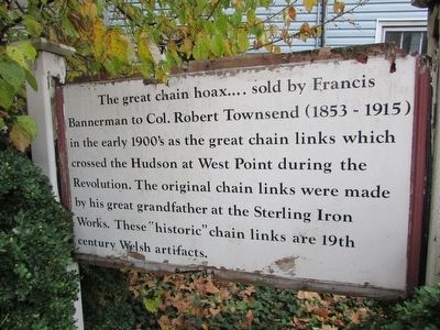 The great chain hoax . . . . Marker image. Click for full size.
