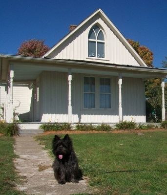 BannerB Enjoying The American Gothic House. Click for full size. BannerB Enjoying The American Gothic House image. Click for full size.