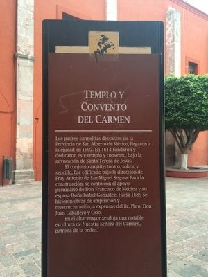 The previous Del Carmen Temple and Convent Marker image. Click for full size.