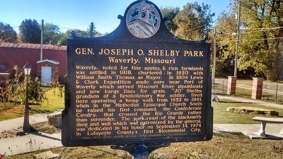Gen. Joseph O. Shelby Park Marker image. Click for full size.