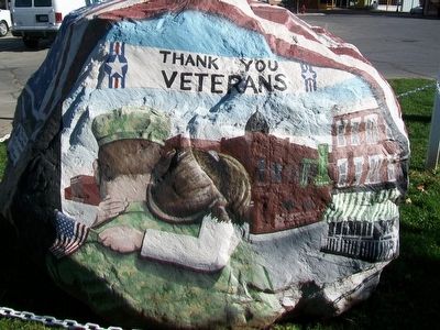 Centerville Freedom Rock Veterans Memorial image. Click for full size.