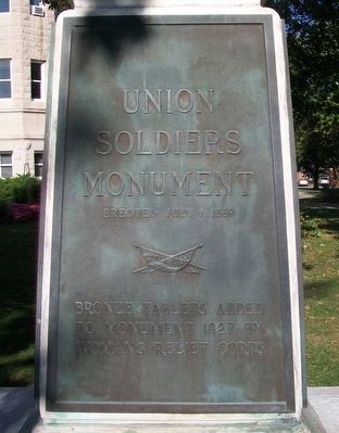 Union Soldiers Monument Marker image. Click for full size.