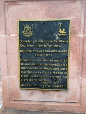 Venustiano Carranza Garza Marker image. Click for full size.