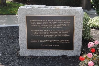 Horseheads Marker. Click for full size. Horseheads Marker image. Click for full size.