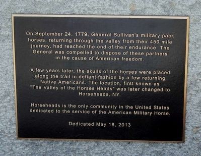 Horseheads Marker image. Click for full size.