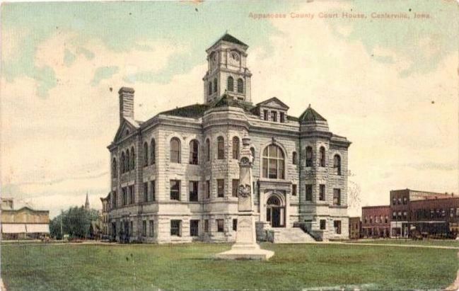 <i>Appanoose County Court House, Centerville, Iowa</i> image. Click for full size.