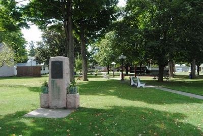 Eugene Zimmerman Monument<br>Located Nearby in Teal Park. Click for full size. Eugene Zimmerman Monument<br>Located Nearby in Teal Park image. Click for full size.