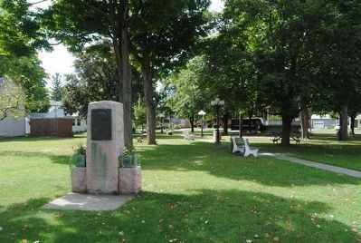 Eugene Zimmerman Monument<br>Located Nearby in Teal Park image. Click for full size.