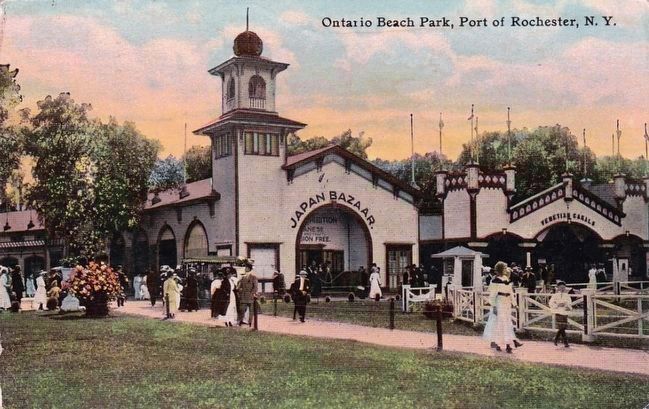 <i>Ontario Beach Park, Port of Rochester, N.Y.</i>. Click for full size. <i>Ontario Beach Park, Port of Rochester, N.Y.</i> image. Click for full size.