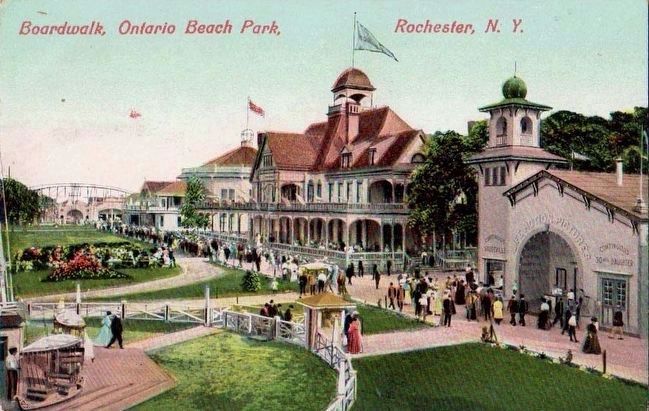 <i>Boardwalk, Ontario Beach Park, Rochester, N.Y.</i> image. Click for full size.