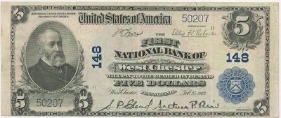 Old bank note from early 1900's issued by: image. Click for full size.