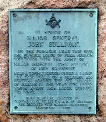In Honor of Major General John Sullivan Monument image. Click for full size.