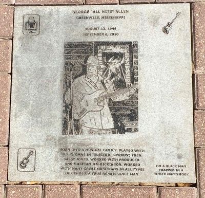 George "All Nite" Allen Plaque image. Click for full size.