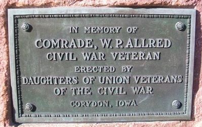 Comrade, W.P. Allred Marker. Click for full size. Comrade, W.P. Allred Marker image. Click for full size.