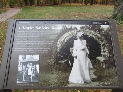 A Respite for Mrs. Roosevelt Marker image. Click for full size.