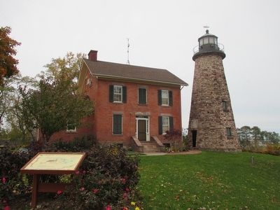Charlotte-Genesee Lighthouse & Marker image. Click for full size.
