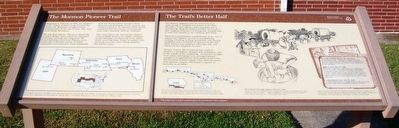 The Mormon Pioneer Trail / The Trail's Better Half Marker image. Click for full size.