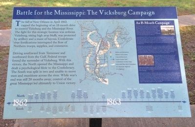 Battle for the Mississippi: The Vicksburg Campaign Marker. Click for full size. Battle for the Mississippi: The Vicksburg Campaign Marker image. Click for full size.