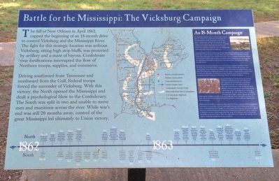 Battle for the Mississippi: The Vicksburg Campaign Marker image. Click for full size.