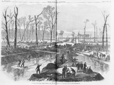 Digging the canal at Vicksburg. Click for full size. Digging the canal at Vicksburg image. Click for full size.